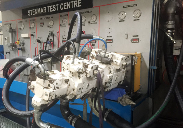 Stenmar - hydraulic triple pump testing