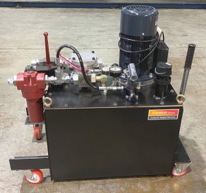 Small custom built hydraulic power unit